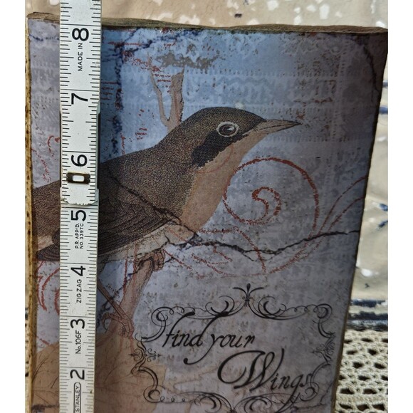 Vintage New View Gifts Resin Bird Wall Plaque 1996 "Find Your Wings" 8" x 6" - Picture 6 of 7